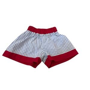 The Beaufort Bonnet Company Baby Light Blue Windowpane Shorts Size 6-12 M